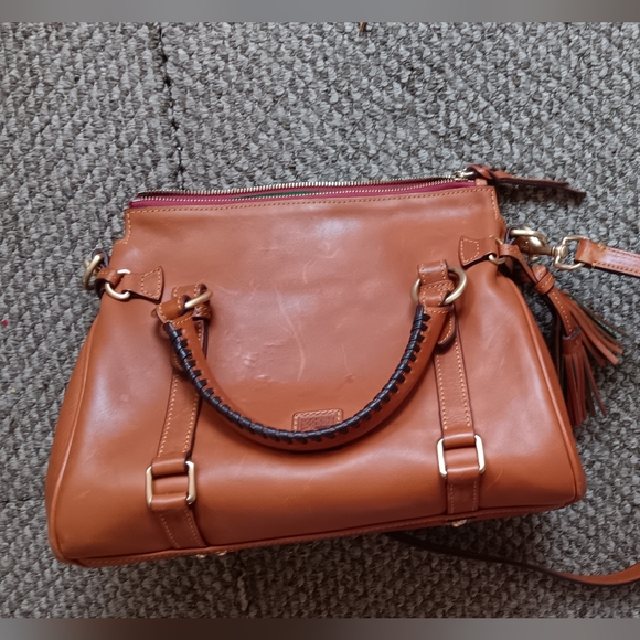 Dooney and Brourke Florentine Satchel Natural - Picture 4 of 7